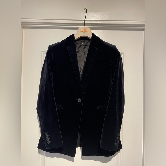 Frame Denim - Black Velvet Blazer - Picture 1 of 1